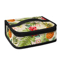 White Aloha Pineapple Pattern Print Small Lunch Bag