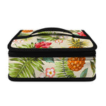 White Aloha Pineapple Pattern Print Small Lunch Bag