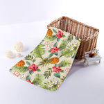White Aloha Pineapple Pattern Print Towel