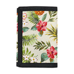 White Aloha Pineapple Pattern Print Trifold Wallet