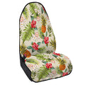 White Aloha Pineapple Pattern Print Waterproof Car Seat Cover