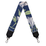 White Alstroemeria Pattern Print Bag Strap