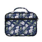 White Alstroemeria Pattern Print Briefcase Bible Bag