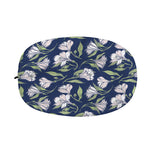 White Alstroemeria Pattern Print Car Side Mirror Covers