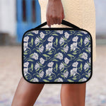 White Alstroemeria Pattern Print Classic Bible Case