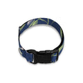 White Alstroemeria Pattern Print Dog Collar
