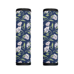 White Alstroemeria Pattern Print Handle Covers