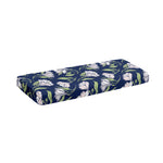 White Alstroemeria Pattern Print Piano Keyboard Cover