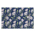 White Alstroemeria Pattern Print Placemat