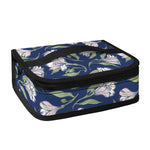 White Alstroemeria Pattern Print Small Lunch Bag