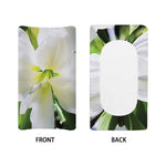 White Amaryllis Print Changing Pad Cover