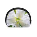 White Amaryllis Print Coin Purse