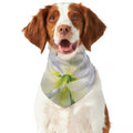 White Amaryllis Print Dog Bandana
