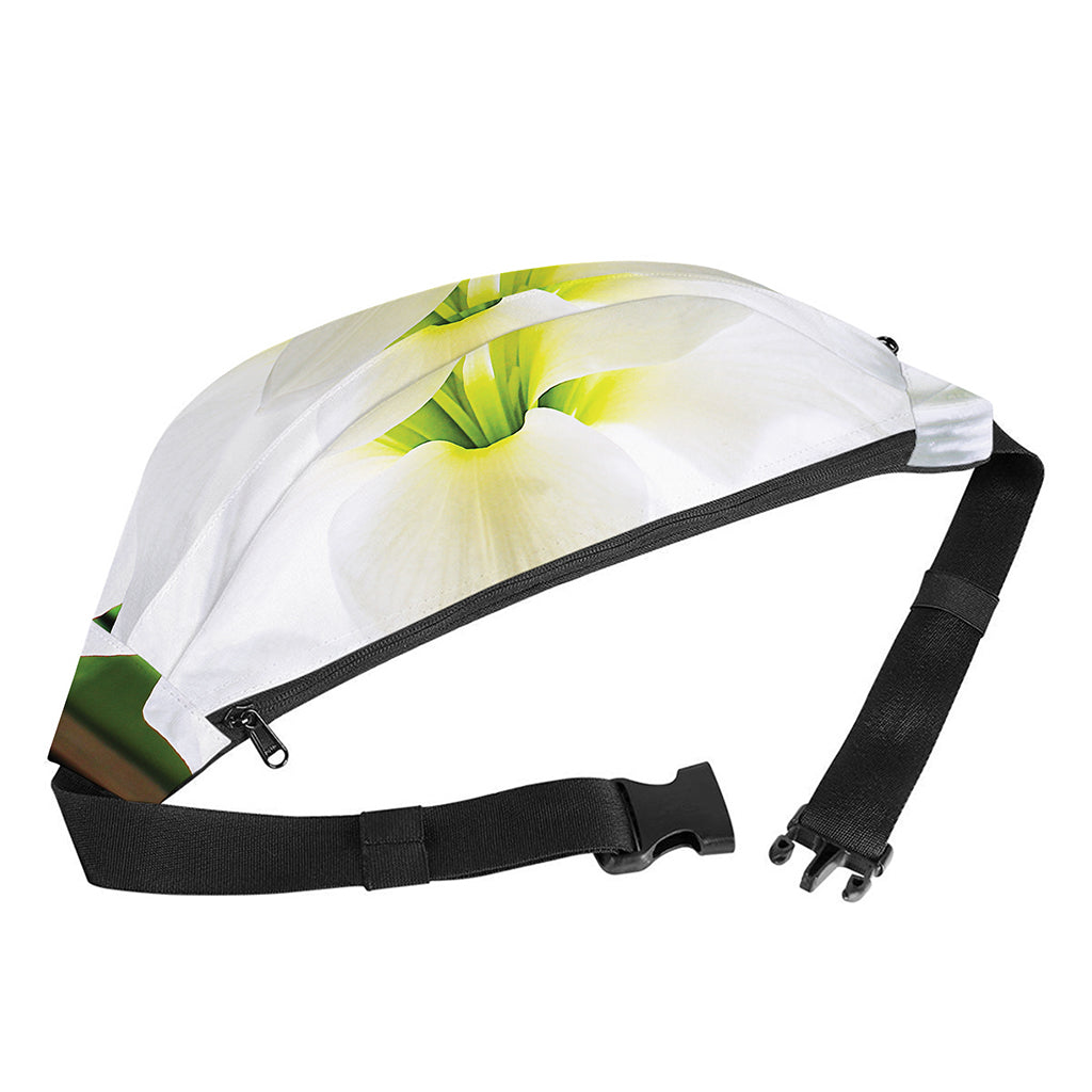 White Amaryllis Print Fanny Pack