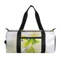 White Amaryllis Print Gym Bag
