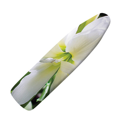 White Amaryllis Print Ironing Board Cover