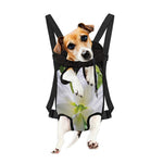 White Amaryllis Print Pet Carrier Backpack