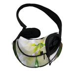 White Amaryllis Print Pet Sling Carrier