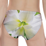 White Amaryllis Print Women's Panties