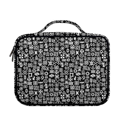 White And Black Adinkra Symbols Print Briefcase Bible Bag