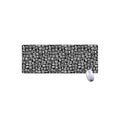 White And Black Adinkra Symbols Print Extended Mouse Pad