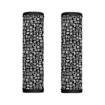 White And Black Adinkra Symbols Print Handle Covers