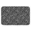 White And Black Adinkra Symbols Print Indoor Door Mat