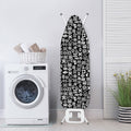 White And Black Adinkra Symbols Print Ironing Board Cover