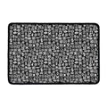 White And Black Adinkra Symbols Print Kitchen Mat