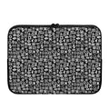 White And Black Adinkra Symbols Print Laptop Sleeve