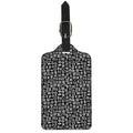 White And Black Adinkra Symbols Print Luggage Tag