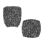 White And Black Adinkra Symbols Print Office Chair Cover
