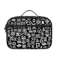 White And Black Adinkra Symbols Print Portable Lunch Bag