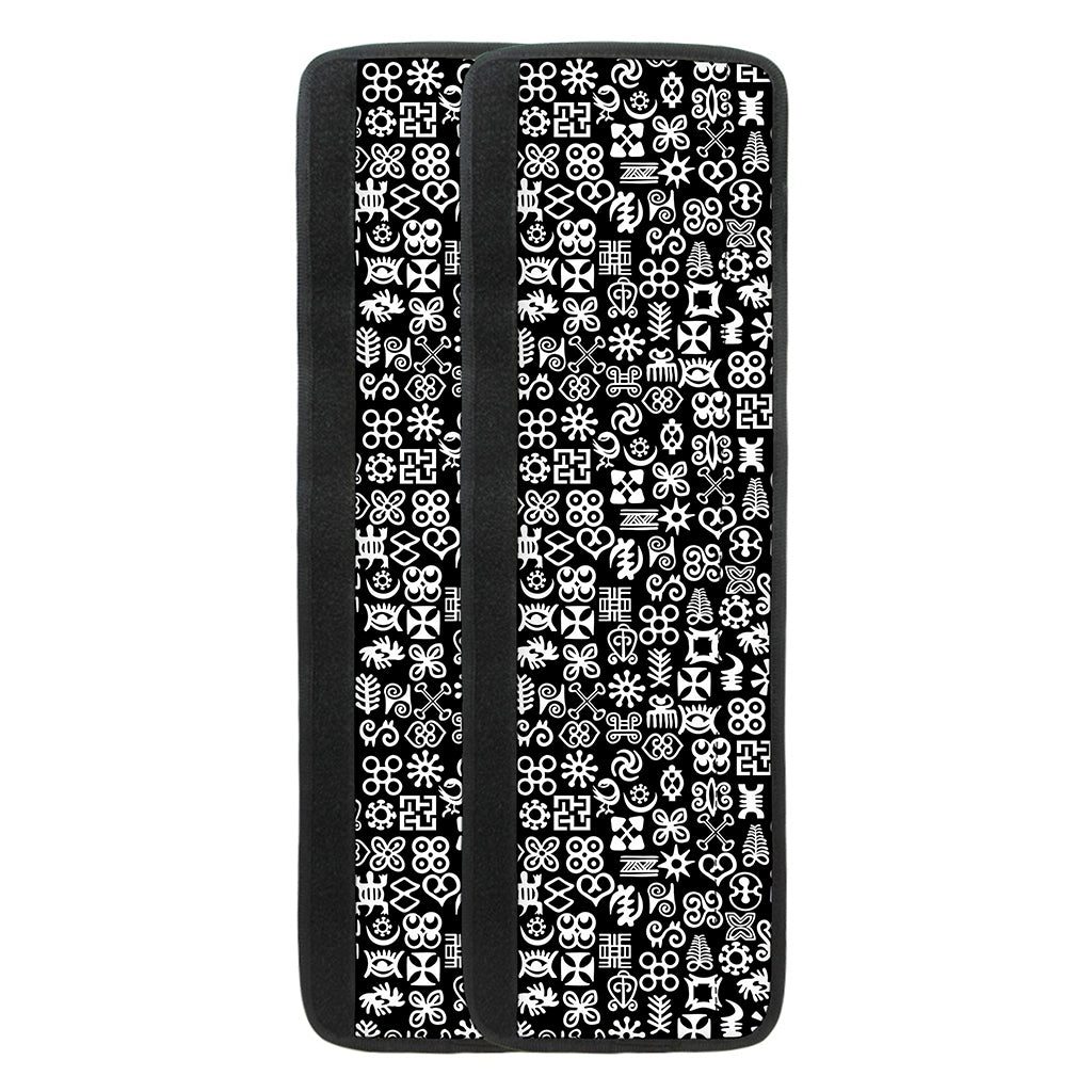 White And Black Adinkra Symbols Print Refrigerator Handle Covers