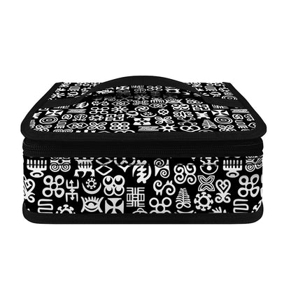 White And Black Adinkra Symbols Print Small Lunch Bag