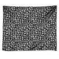White And Black Adinkra Symbols Print Tapestry
