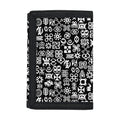 White And Black Adinkra Symbols Print Trifold Wallet