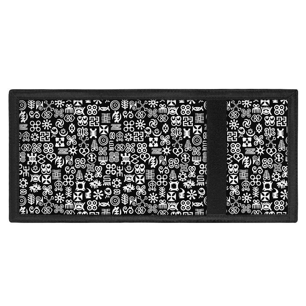 White And Black Adinkra Symbols Print Trifold Wallet