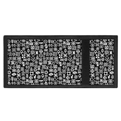 White And Black Adinkra Symbols Print Trifold Wallet