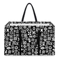 White And Black Adinkra Symbols Print Utility Tote Bag