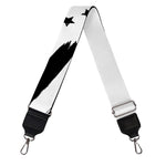 White And Black American Flag Print Bag Strap