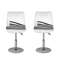 White And Black American Flag Print Bar Stool Covers