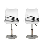 White And Black American Flag Print Bar Stool Covers