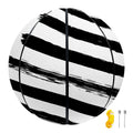 White And Black American Flag Print Basketball