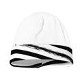 White And Black American Flag Print Beanie