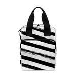 White And Black American Flag Print Bible Tote Bag