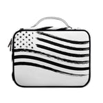 White And Black American Flag Print Briefcase Bible Bag
