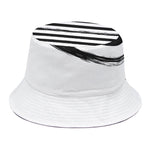White And Black American Flag Print Bucket Hat