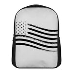 White And Black American Flag Print Casual Backpack