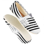 White And Black American Flag Print Casual Shoes